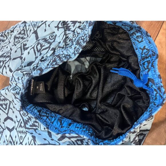 Patagonia Blue And Black Patterned Swim Trunks Kids Size Medium - Picture 6 of 8